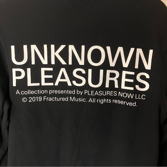 Pleasures x Joy Division Lost Control black crewneck sweatshirt, size small - Picture 4 of 13